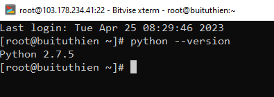python của centos 7