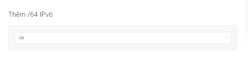 thêm ipv6 vào vps