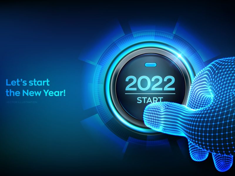2022-start-finger-about-to-press-a-button-with-the-text-2022-start-vector